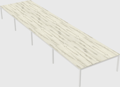Shared rectangular desk