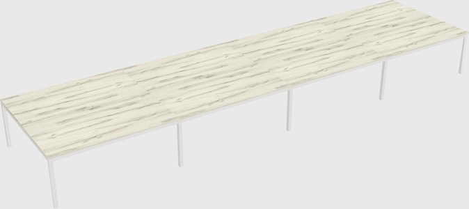 Shared rectangular desk