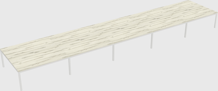 Shared rectangular desk