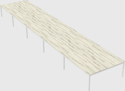 Shared rectangular desk
