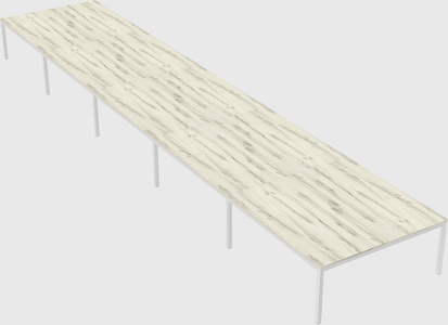 Shared rectangular desk