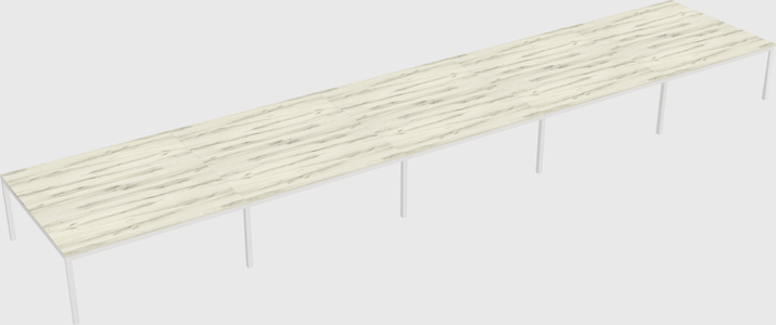 Shared rectangular desk