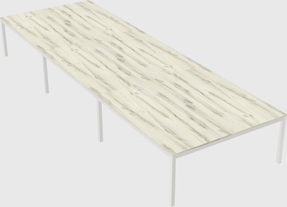 Shared rectangular desk