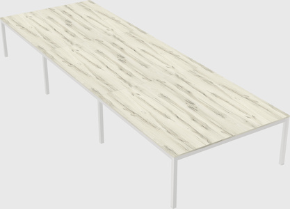 Shared rectangular desk