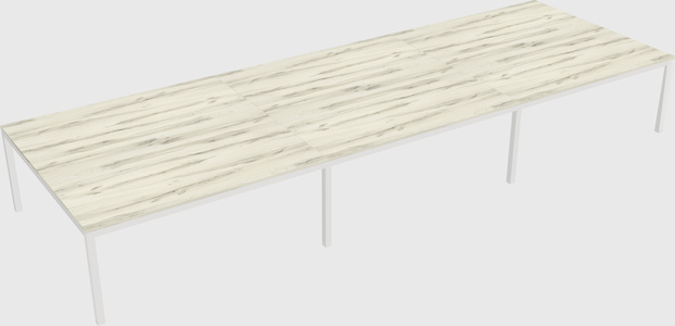 Shared rectangular desk