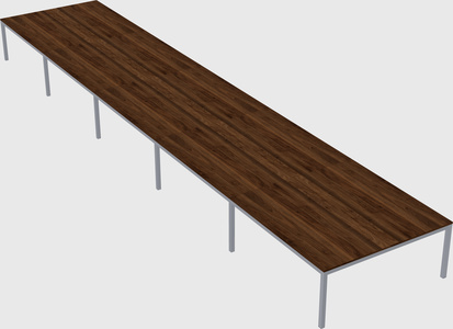Shared rectangular desk