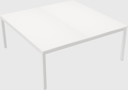Shared rectangular desk