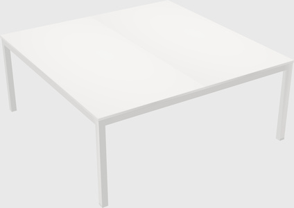 Shared rectangular desk