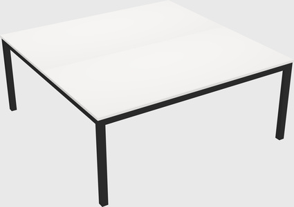 Shared rectangular desk