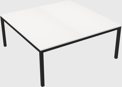 Shared rectangular desk