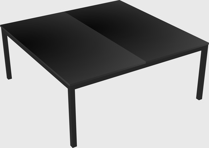 Shared rectangular desk