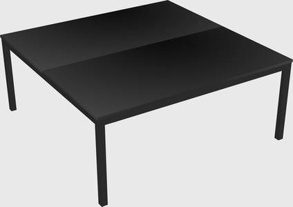 Shared rectangular desk