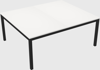 Shared rectangular desk