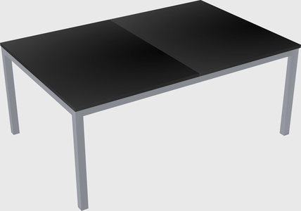 Shared rectangular desk