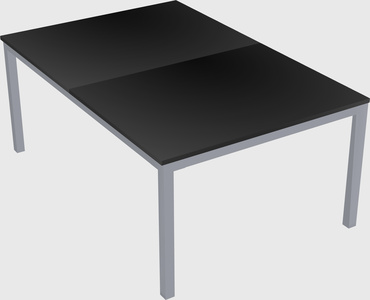 Shared rectangular desk