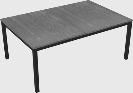Shared rectangular desk