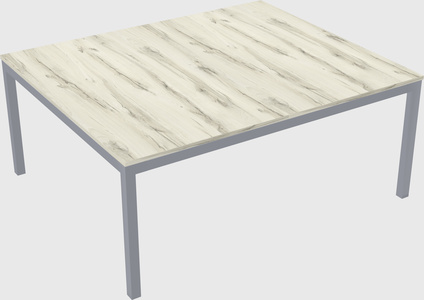 Shared rectangular desk