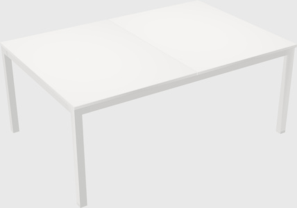 Shared rectangular desk