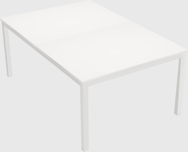 Shared rectangular desk