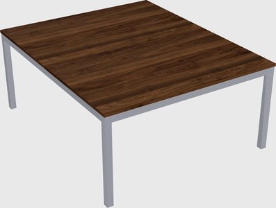 Shared rectangular desk
