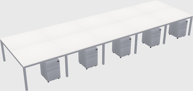 Shared Rectangular Desk