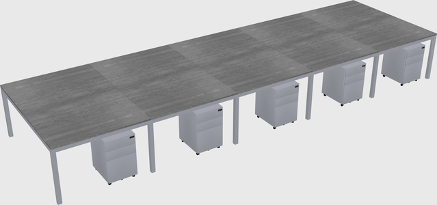 Shared Rectangular Desk