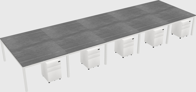 Shared Rectangular Desk