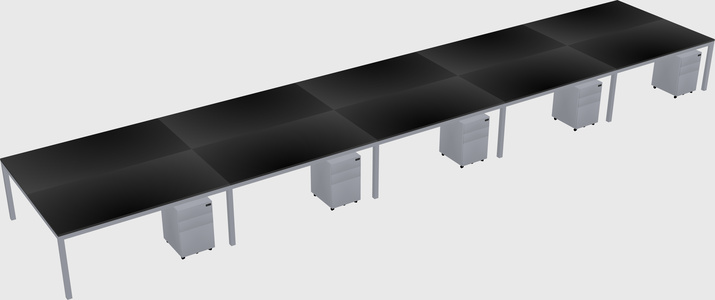Shared Rectangular Desk