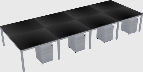 Shared Rectangular Desk