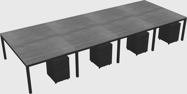 Shared Rectangular Desk