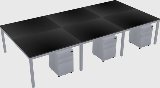 Shared Rectangular Desk