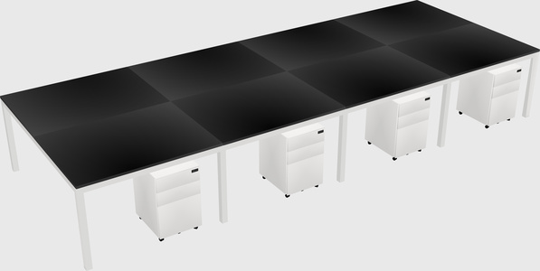 Shared Rectangular Desk