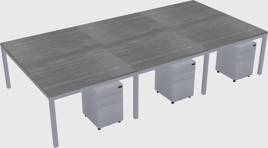 Shared Rectangular Desk