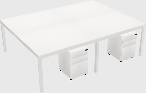 Shared Rectangular Desk