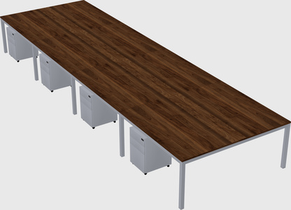 Shared rectangular desk