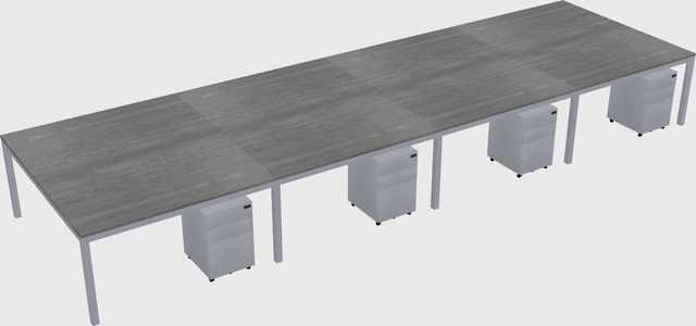 Shared Rectangular Desk