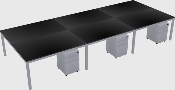 Shared Rectangular Desk