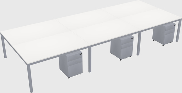 Shared Rectangular Desk