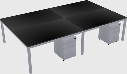 Shared Rectangular Desk