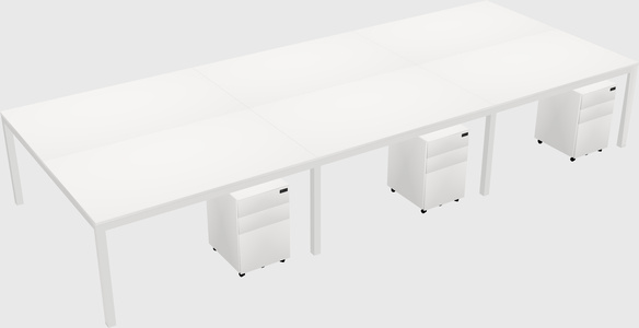Shared Rectangular Desk