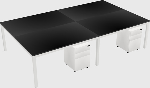 Shared Rectangular Desk