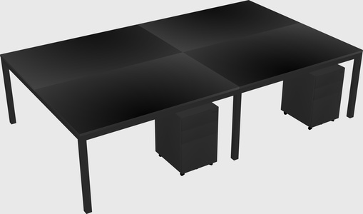 Shared Rectangular Desk