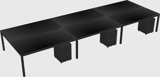 Shared Rectangular Desk