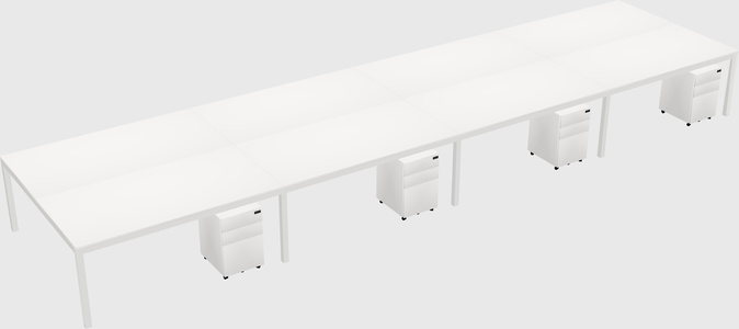 Shared Rectangular Desk