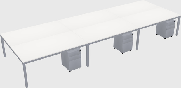 Shared Rectangular Desk
