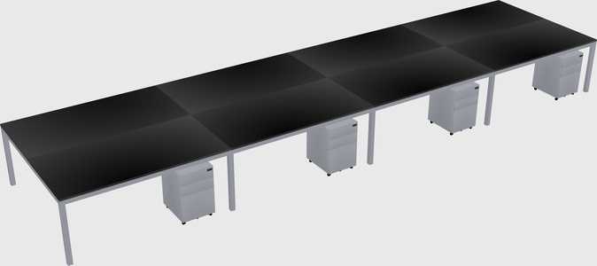Shared Rectangular Desk