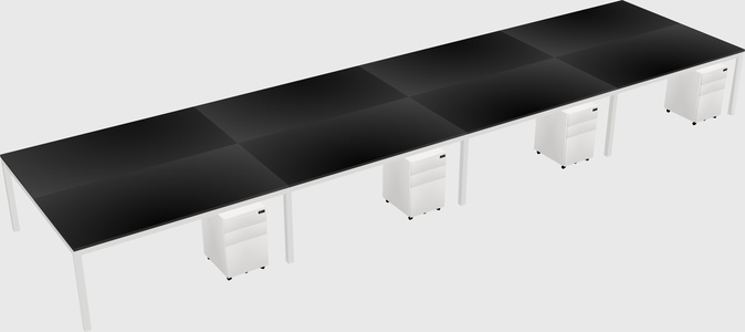 Shared Rectangular Desk