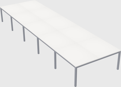 Shared rectangular desk