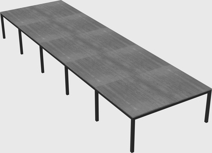 Shared rectangular desk