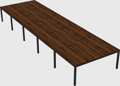 Shared rectangular desk